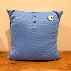 Nike UNC North Carolina Polo Accent Throw Pillow w/ Embroidered Logos | 17 x 17